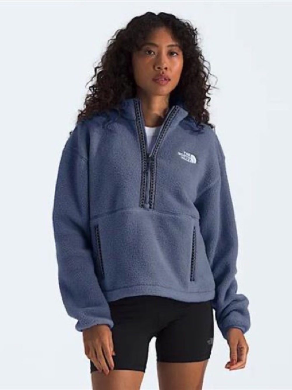 The North Face Fleeski 1/4 Zip Pullover - Women's in Twilight Galaxy Size Medium